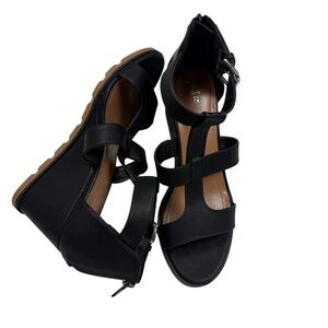 Style & Co. Black Wedge Sandals